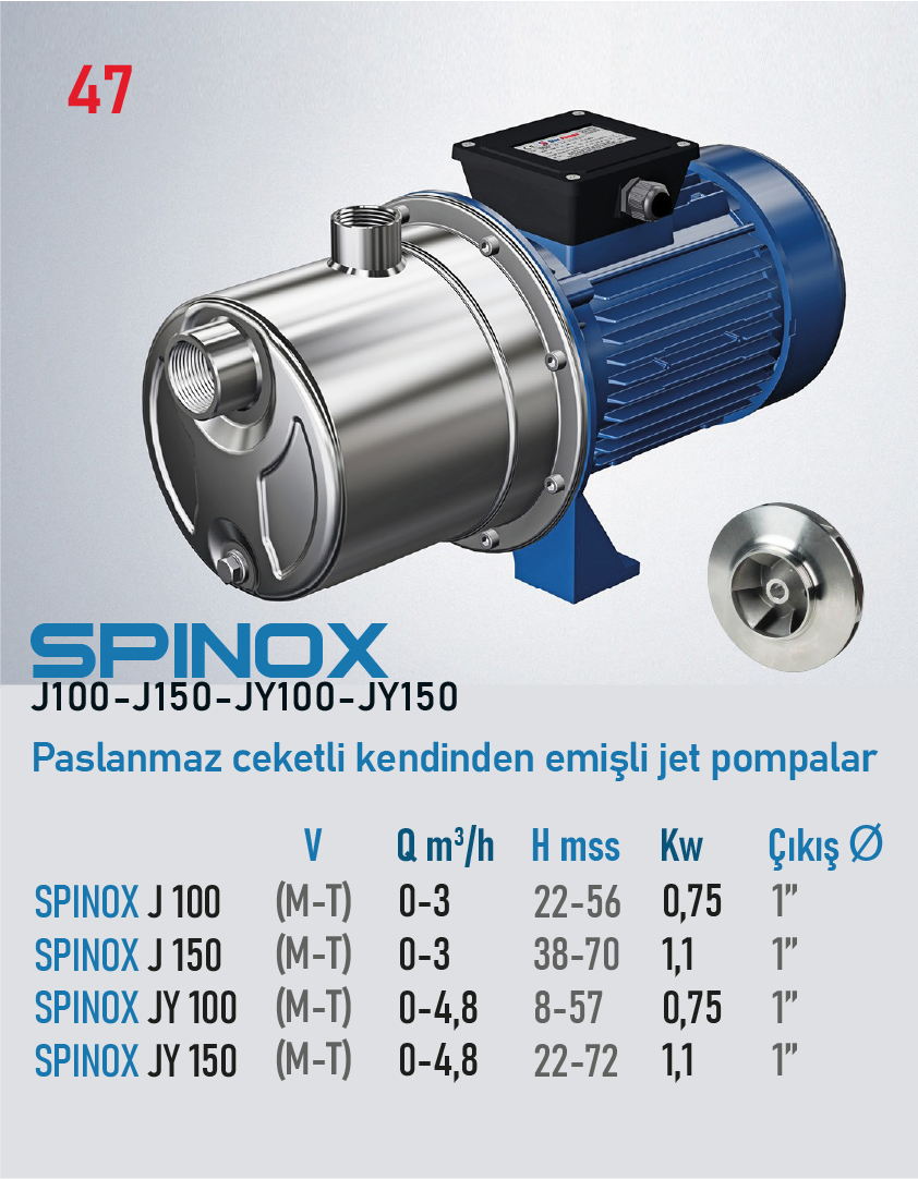 SPINOX J100-J150-JY100-JY150