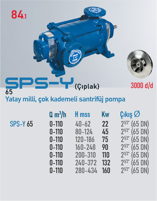 SPS-Y 65 3000d/d ÇIPLAK